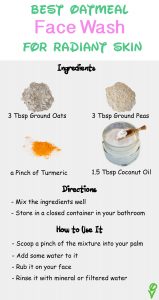 Best Oatmeal Face Wash Infographic