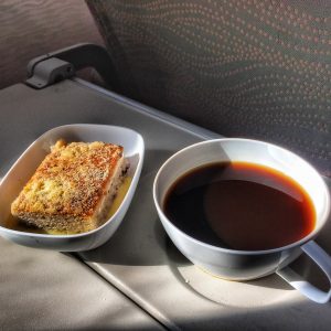 coffee break on the emirates plane
